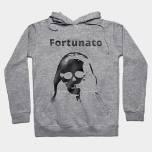 Madeline Usher promoting Fortunato's products Hoodie